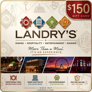$150.00 Landry’s - Official Gift Card