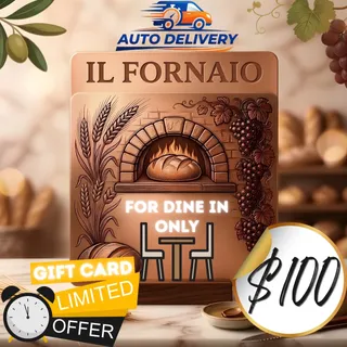 $100 USD Il Fornaio  -Official Gift Card-