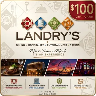 $100.00 Landry’s - Official Gift Card