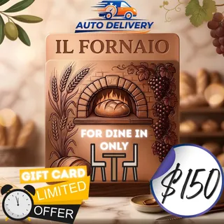 $150 USD Il Fornaio  -Official Gift Card-