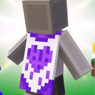 Minecraft Purple Heart Cape