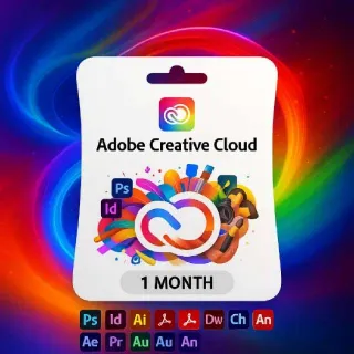 ADOBE CREATIVE CLOUD ALL APPS 1 MONTH