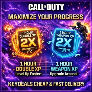 BO7 10 HOURS Double XP  + 10 Hours Weapon XP
