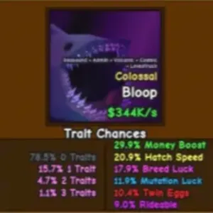 Colossal Bloop $344k/s