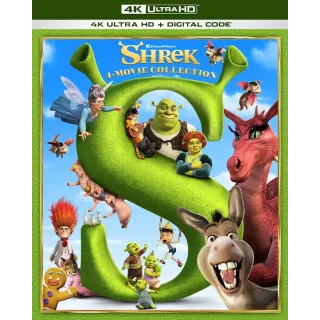 Shrek 4-Movie Collection 4K UHD Movies Anywhere