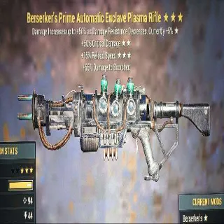 Berserker's Prime Automatic Enclave Plasma Rifle