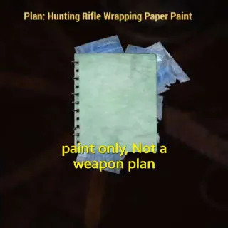 Hunting Rifle Wrapping Paper Paint Plan