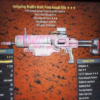 Instigating Wraith's Wrath Prime Assault Rifle