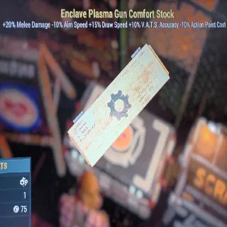 Enclave Plasma Gun Comfort Stock Mod