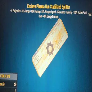 Enclave Plasma Gun Stabilized Splitter Mod