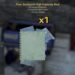 Backpack High Capacity Mod Plan