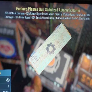 Enclave Plasma Gun Stabilized Automatic Barrel Mod