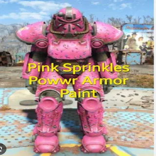 Pink Sprinkles Power Armor Paints Plan