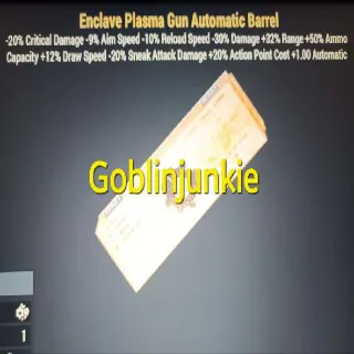 Enclave Plasma Gun Automatic Barrel Mod
