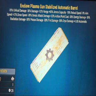Enclave Plasma Gun Stabilized Automatic Barrel Mod