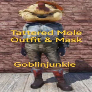Tattered Mole Outfit & Mask