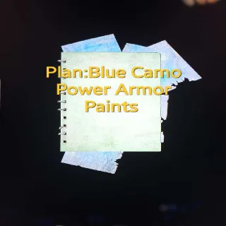 Blue Camo Power Armor Paints Plan