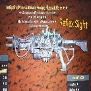 Instigating Prime Automatic Enclave Plasma Rifle