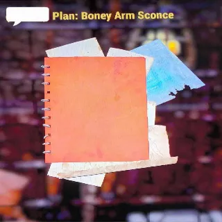 Boney Arm Sconce Plan