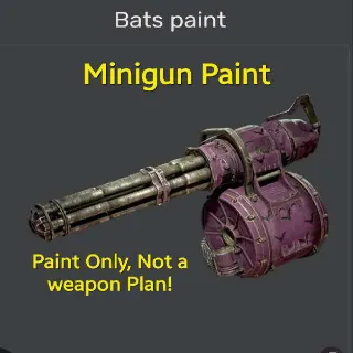 Minigun Bats Paint Plan