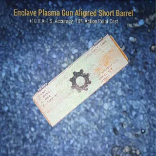 Enclave Plasma Gun Aligned Short Barrel Mod