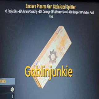 Enclave Plasma Gun Stabilized Splitter