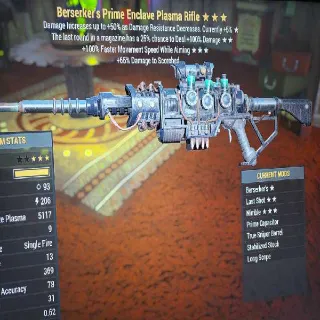 Berserker's Prime Enclave Plasma Rifle Weapon