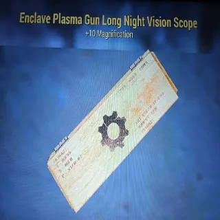 Enclave Plasma Gun Long Night Vision Scope Mod