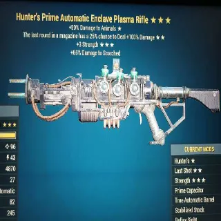 Hunter's Plasma Automatic Enclave Plasma Rifle