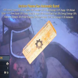 Enclave Plasma Gun Automatic Barrel