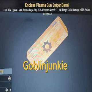 Enclave Plasma Gun Sniper Barrel Mod