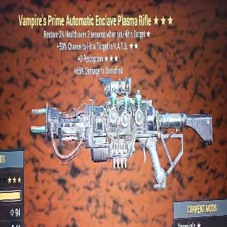 Vampire's Prime Automatic Enclave Plasma Rifle