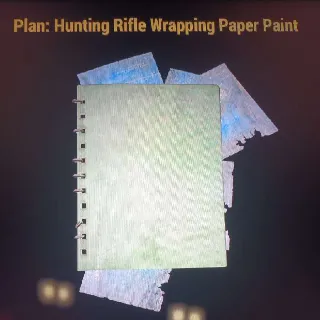 Hunting Rifle Wrapping Paper Paint