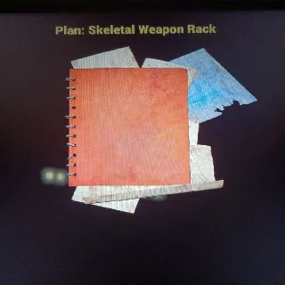 Skeletal Weapon Rack Plan