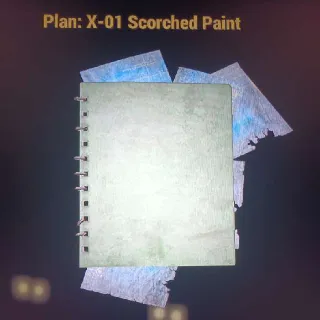 X-01 Scorched Paint Plan