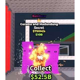 Rainbow Garama and Madundung 750m/s