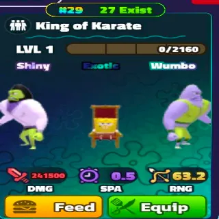 Shiny Wumbo King Of Karate