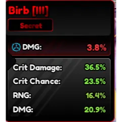 Good birb 100%+ Total