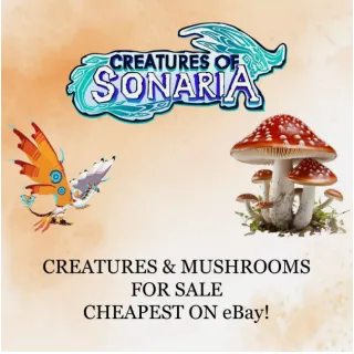25000 Mushrooms Creatures of Sonaria