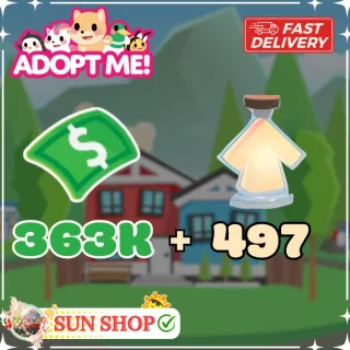 497 Age-Up Potion & 363k Bucks