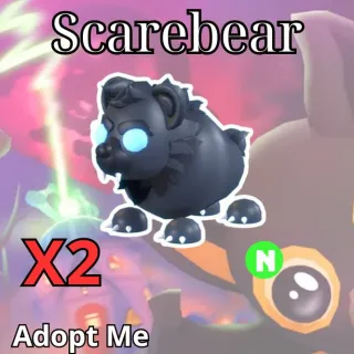 x2 Scarebear Neon