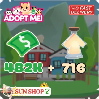 716 Age Up Potion & 482k Bucks