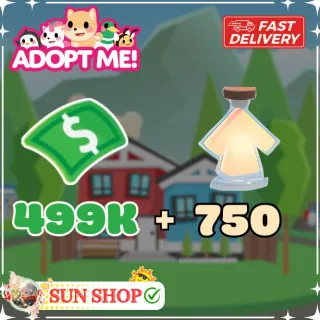 750 Age Up Potion & 499k Bucks