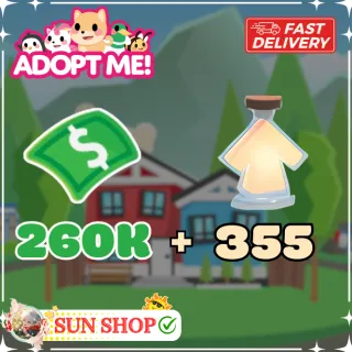 355 Age-Up Potion & 260k Bucks