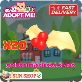 Golden Mistletoe Treat