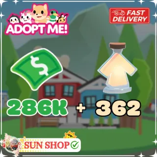 362 Age Up Potion & 286k Bucks