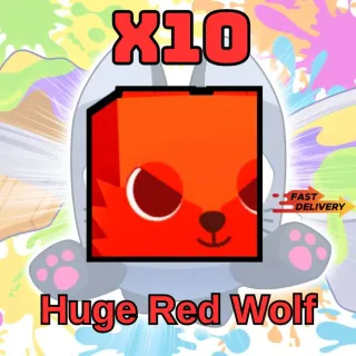 X10 Huge Red Wolf