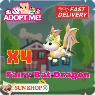 x4 Fairy Bat Dragon + x4 Gold Fairy Crown