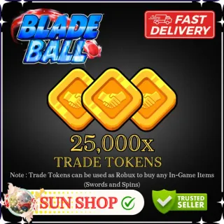 25000 TRADE TOKEN - BLADE BALL