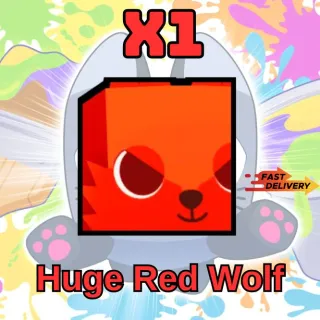 X1 Huge Red Wolf 